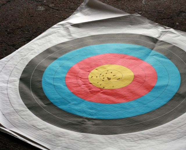  Target after the shots